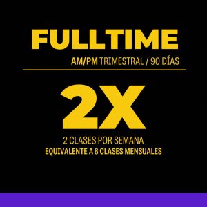 Plan Trimestral AM/PM 90 Días 24 clases 8 veces por mes / 2 por semana