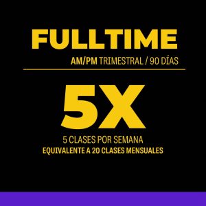 Plan Trimestral AM/PM 90 Días 60 clases 20 veces por mes / 5 por semana