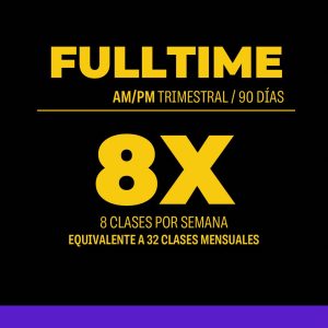 Plan Trimestral AM/PM 90 Días 96 clases 32 veces por mes / 8 por semana