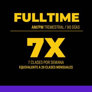 Plan Trimestral AM/PM 90 Días 84 clases 28 veces por mes / 7 por semana